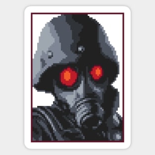 Resident Evil Hunk Pixel Art Sticker